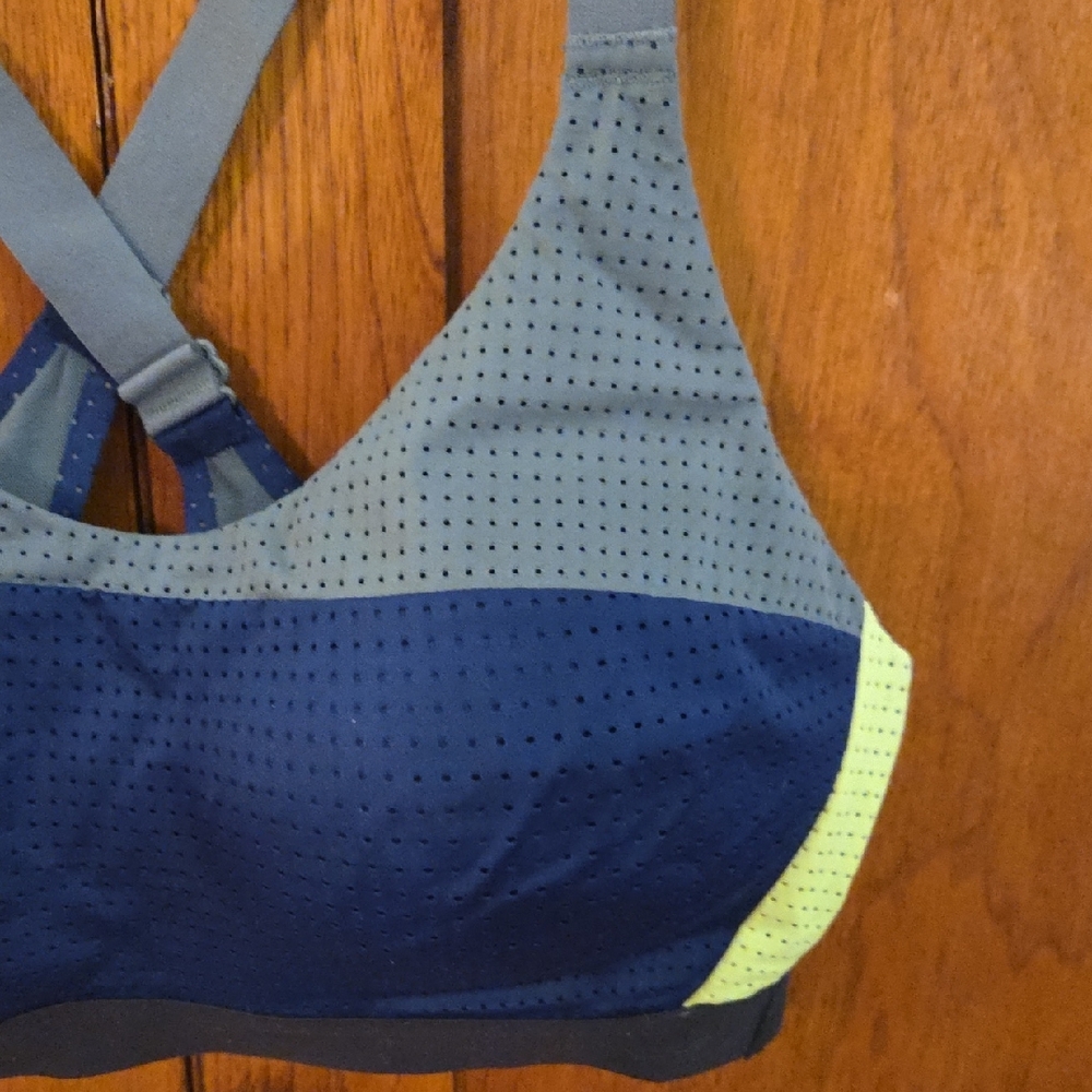 Victoria's Secret Navy and Gray Sports Bra - Picture 2 of 6